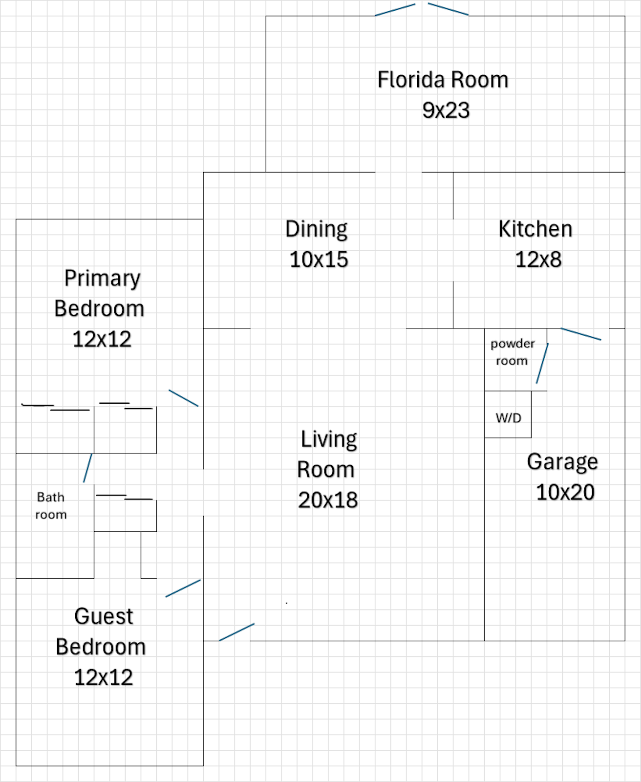 Floor plan for 720 NE 75th St